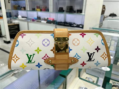 LOUIS VUITTON Monogram Multicolor Shirley White.